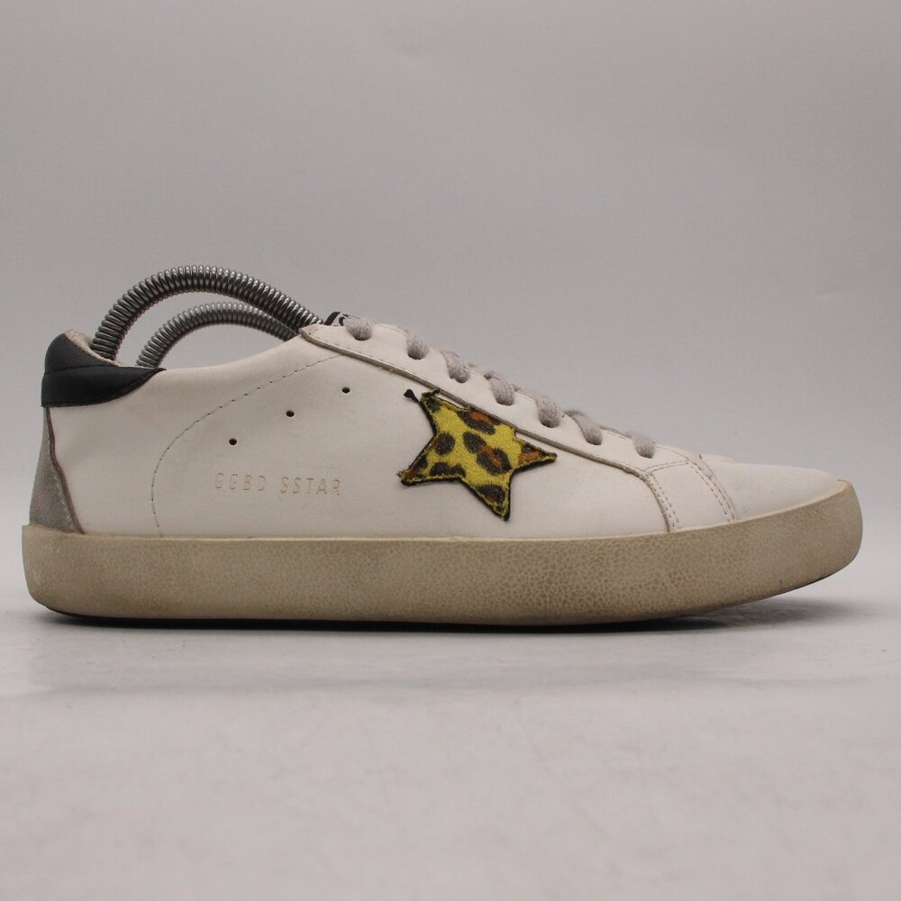 Zhuocaizi Women's Size 41 White Super Star Sneakers Star GGDB Lace Up